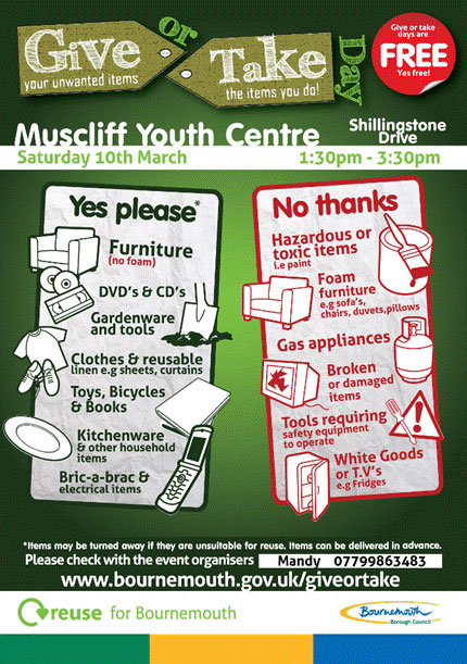 Muscliff Give or Take Day Leaflet 10th March 2012