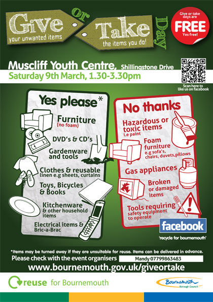 Muscliff Give or Take Day Leaflet 9th March 2013